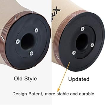 GEX 20"-24" Cork Canvas Block Head Mannequin Head Wig Display Styling Head With Mount Hole (Light Brown, 22.5")