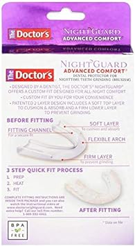 The Doctor's Nightguard, Dental Guard for Teeth Grinding, 2 Count