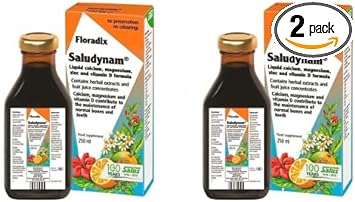 Saludynam Salus Floradix Liquid Calcium Magnesium Zinc and Vitamin D, 1.26 Kilo Grams