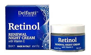 Delfanti Milano • RETINOL RENEWAL Night Face and Neck Cream • Moisturizer with Vitamin C • Made in Italy
