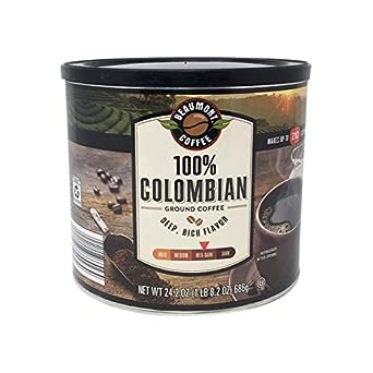 Beaumont 100% Colombian Deep, Rich Med-Dark Ground Coffee