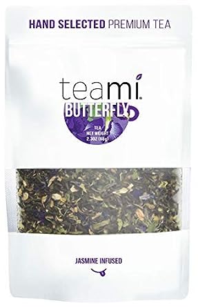 Teami Butterfly Pea Flower Tea - Premium Hand-Selected Loose Leaf Tea Blend - (30+ Servings Per Bag)