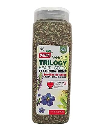 Trilogy Seeds Whole Flax, Chia & Hemp Health Seed/Linaza, Cañamo