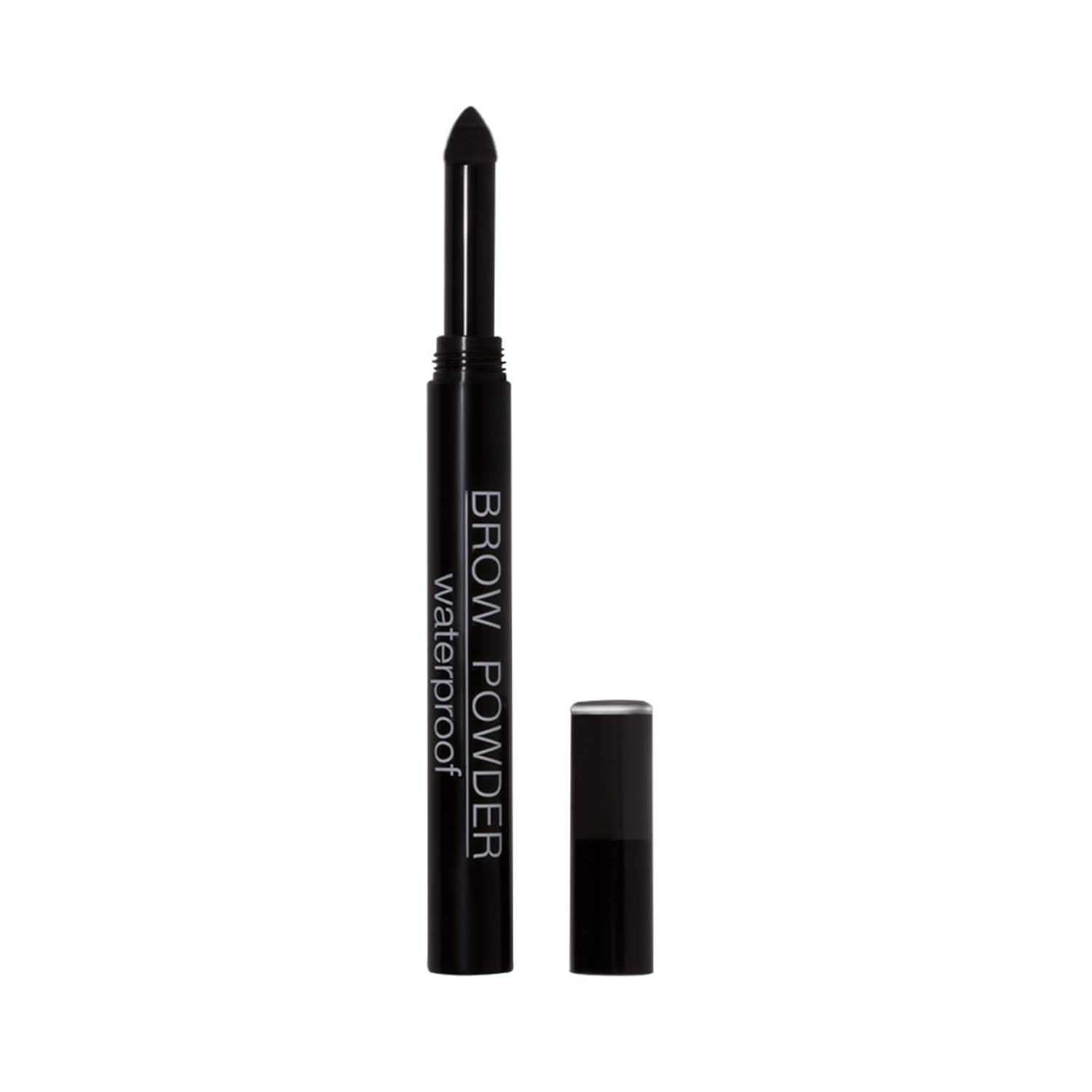 Nouba Waterproof Black Brow Powder Pencil - Long Lasting Eyebrow Definer Makeup Filler Compact Pomade Stick Eye Shadow For Tinting, Sculpting, Contouring, Full, Defined, Buildable Eyebrows (Color 4)