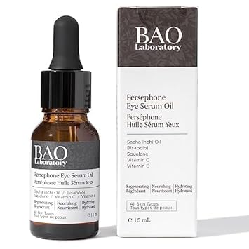 BAO Laboratory Persephone Eye Serum Oil | Sacha Inchi Oil, Bisabolol and Vitamin C & E | Eye Serum for Wrinkles, Finelines and Dark Circle (30 ML)