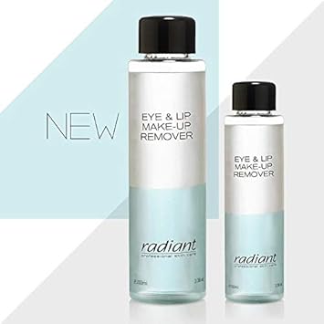 Radiant Professional Eye And Lip Makeup Remover – Gentle Face Cleanser For Waterproof Mascara And Lipstick – Suitable For Contact Lens Users– Enriched With Panthenol – Protects Skin (3.38  )