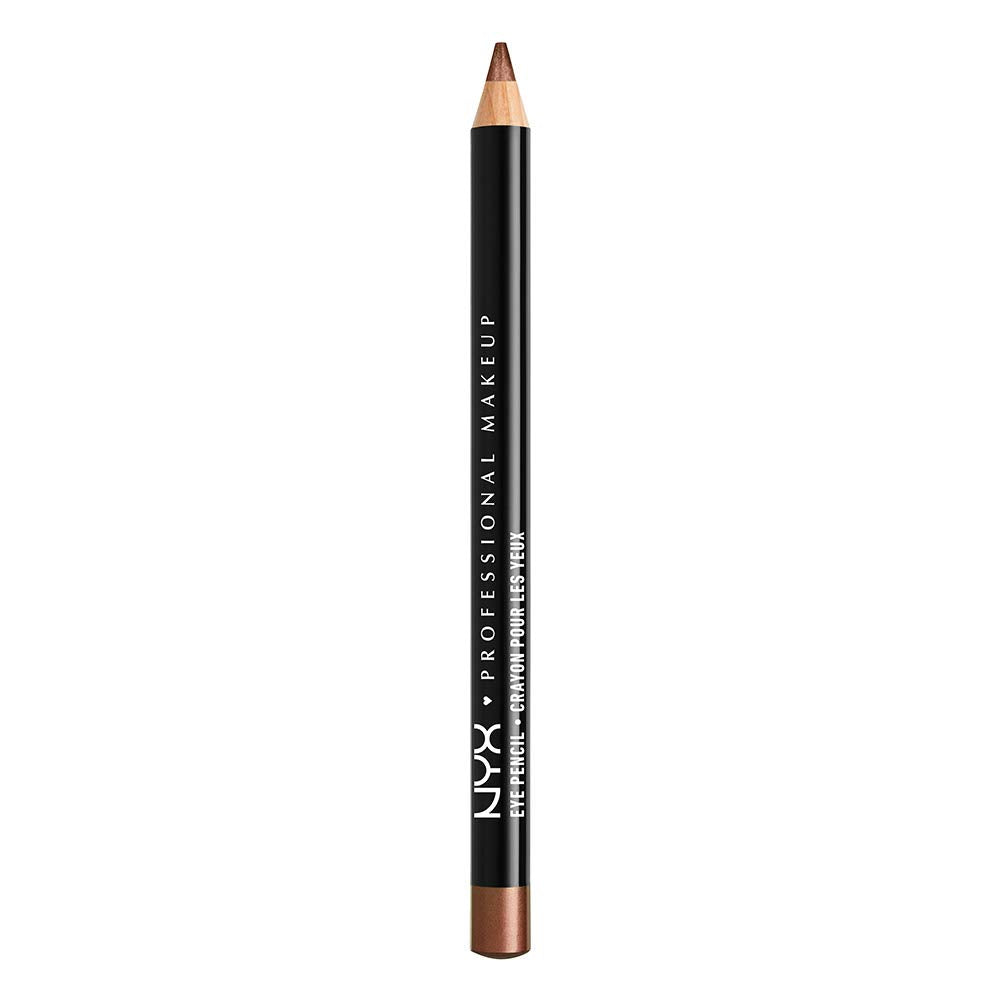 NYX PROFESSIONAL MAKEUP Slim Eye Pencil, Eyeliner Pencil - Cafe (Bronze Brown)
