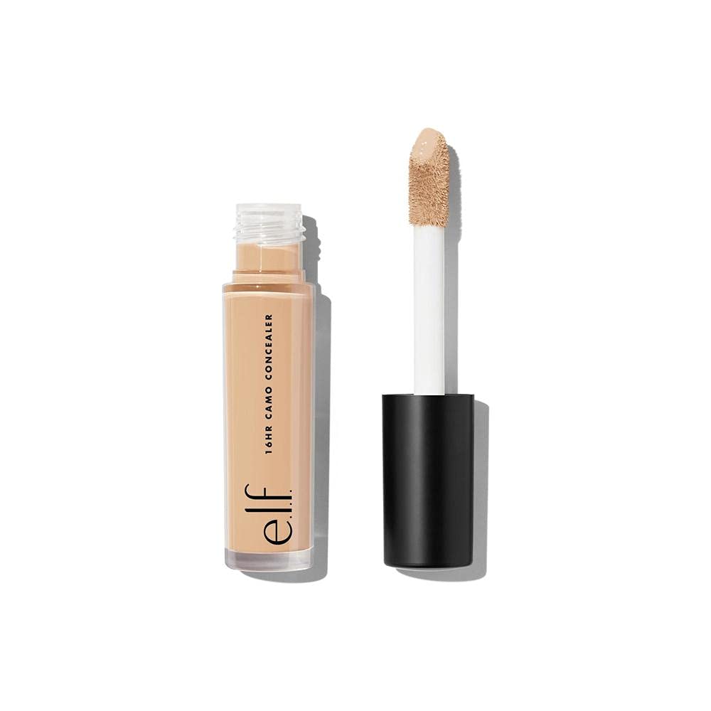 e.l.f. 16HR Camo Concealer, Full Coverage & Highly Pigmented, Matte Finish, Tan Neutral, 0.203   (6mL)
