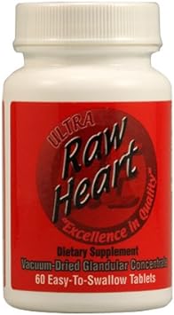  Ultra Glandulars Raw Heart, 60 Count : Health & Household