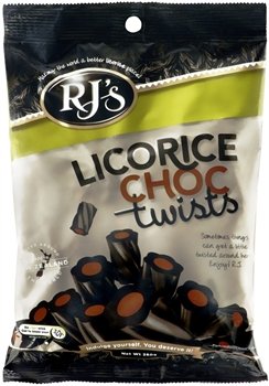 Rj's Licorice Chocolate Twists 6.3oz : Licorice Candy : Groc