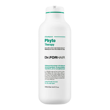 Dr.FORHAIR Phyto Therapy Shampoo 16.9   500 ml for Sensitive Scalp pH Balanced Calming Soothing Hair Care Add Volume and Shine Treatment Paraben Silicone Sulfates Free