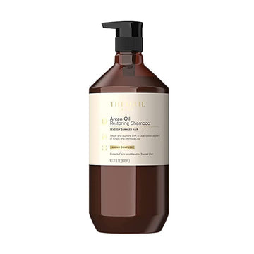 Theorie Argan Oil Restoring Shampoo - Rejuvenate & Moisturize - Sulfate Free - Suited for All Hair Types - Safe for Color & Keratin Treated Hair, Pump Bottle 800mL
