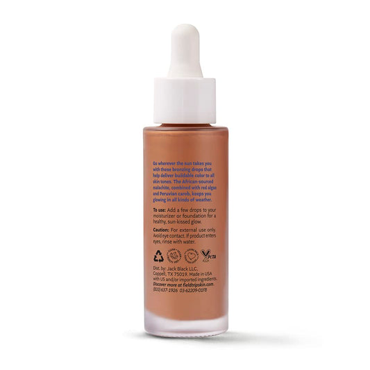 Fieldtrip Go Sunwhere Bronzing Drops with Malachite, Clean, Vegan & Cruelty-Free Skincare, 1