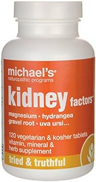 MICHAEL'S Health Naturopathic Programs Kidney Factors - 120 Vegetarian