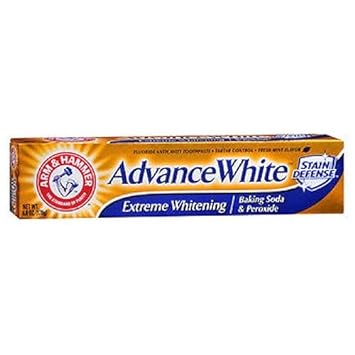 Arm & Hammer Advance White uoride Toothpaste, Baking Soda And Peroxide 6  by Arm & Hammer (Pack of 3)