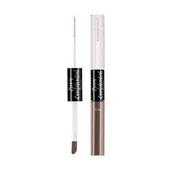 Ardell Brow Confidential Brow Duo, Dual Ended Brow Gel & Fiber Powder, Taupe