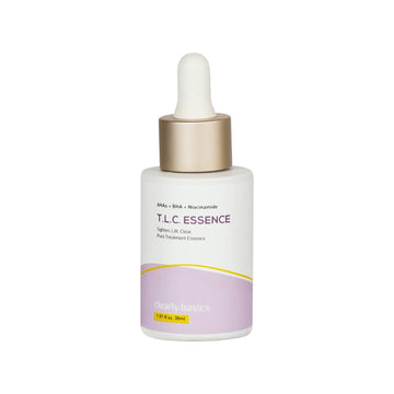 Clearly Basics T.L.C Essence, Designed for SENSITIVE SKIN, Minimizes appearance of pores and brighten skin, AHA, BHA and Niacinamide based serum