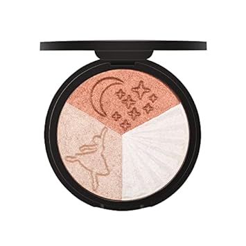 Bolver Highlighter Makeup Palette, Powder Palette Facial Bronzers Illuminator Palette Highlighter Baked Waterproof Long Lasting. (H03)