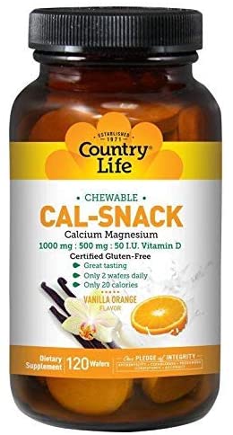 Country Life Cal-Snack Chewable Calcium with Magnesium (Milk-Free)