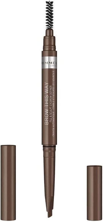 Rimmel Brow This Way Fill & Sculpt Eyebrow Definer, Medium Brown