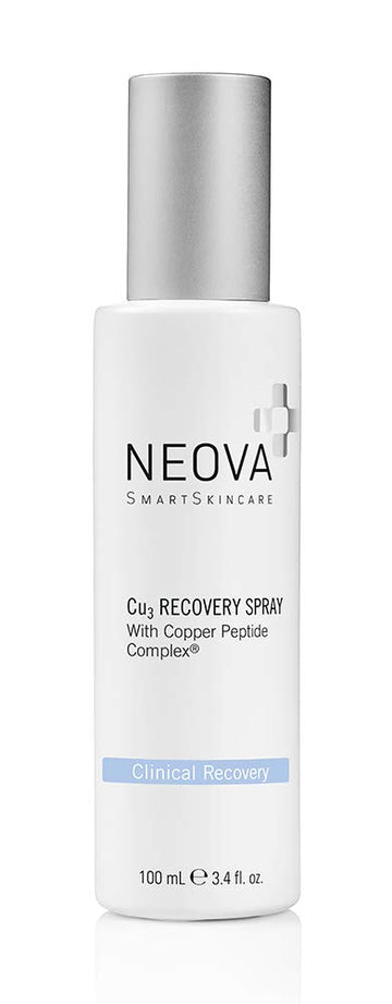 NEOVA SmartSkincare Cu3 Recovery Spray cools and moistens with droplets of Copper Peptide Complex to comfort tender skin