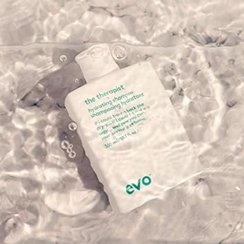 EVO The Therapist Hydrating Shampoo - Hydrates, Strengthen and Softens Whilst Improving Shine - Protects Colour Treated Hair, Helps to Detangle - 300 / 10.1.