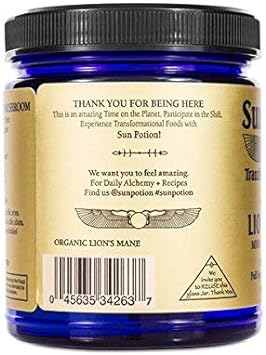 Sun Potion Lion’s Mane (Organic) - Mind Power Mushroom (100g)