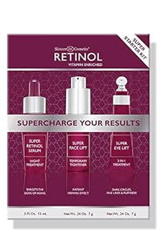 Retinol Super Starter Kit - Supercharged with the proven power of Vitamin A. Super Retinol products are enriched with Vitamins C and E