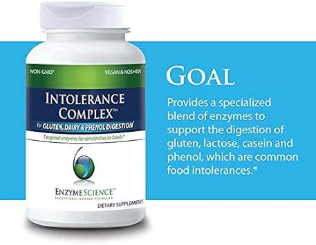 Enzyme Science Intolerance Complex, 90 Capsules Comprehensive Support 3.53 Ounces