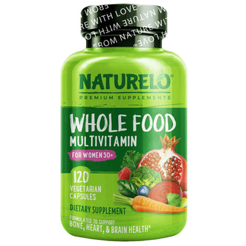 NATURELO, Whole Food Multivitamin for Women 50+ Vegetarian Capsules