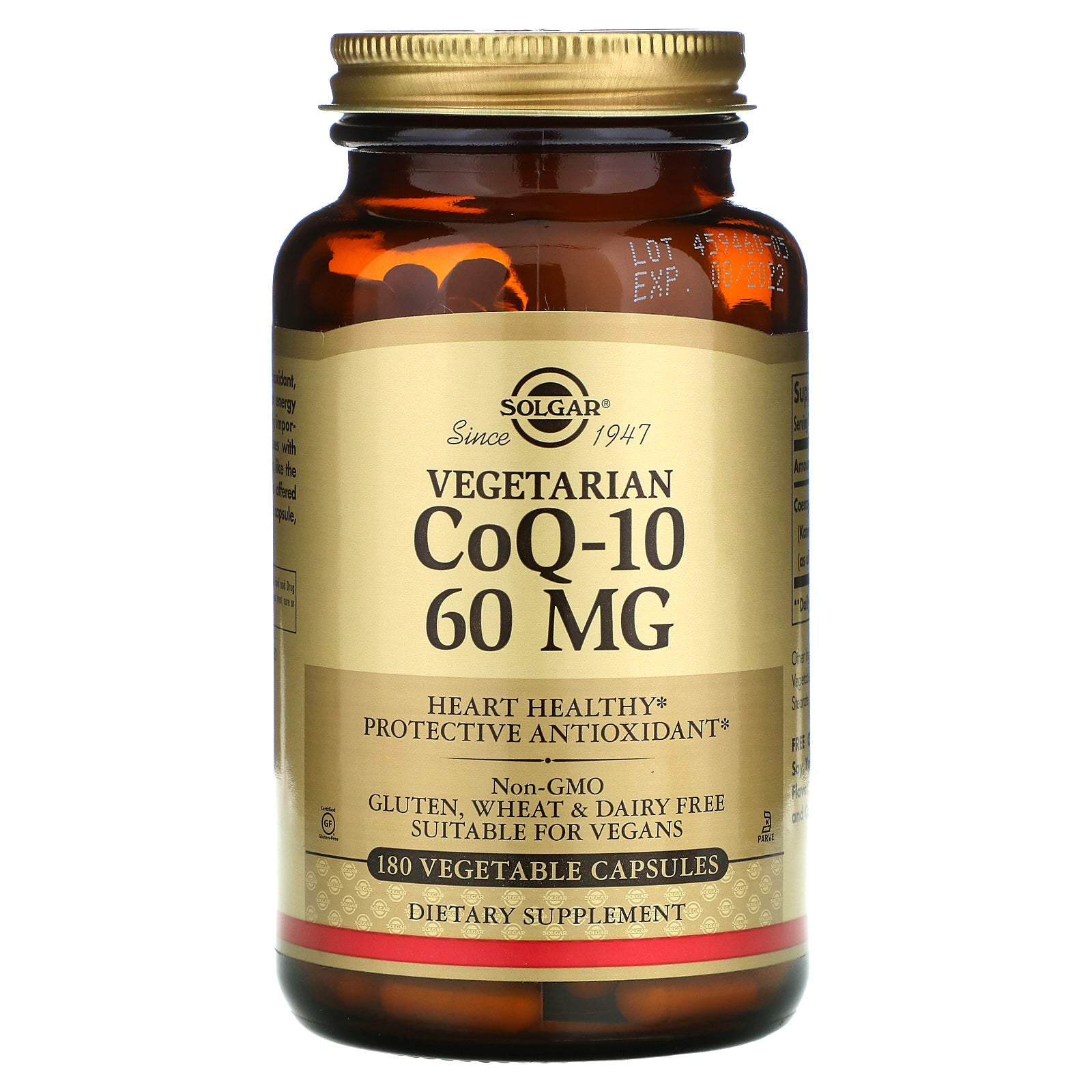 Solgar, Vegetarian Coq-10, 60 Mg Vegetable Capsules