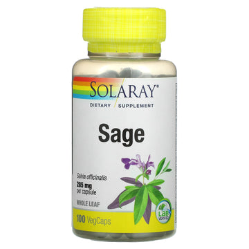 Solaray, Sage, 285 mg, VegCaps