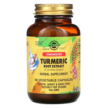 Solgar, Turmeric Root Extract Vegetable Capsules