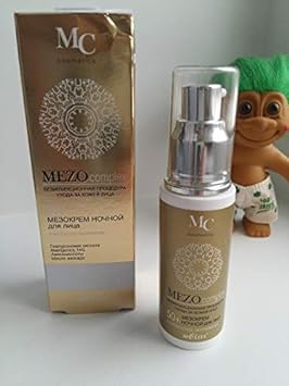 Bielita & Vitex MEZOcomplex Line Night Face Mezo Cream 50+ Complex Rejuvenation for All Skin Types, 50  with Hyaluronic Acid, Collagen, Avocado Oil, Cocoa Butter, Amino Acid Cocktail, Vitamins