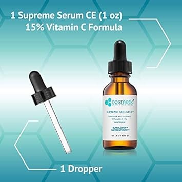 1 BEST Supreme Serum CE – Superior Antioxidant Vitamin C, Patent Pending SUPERPREVENTC & SUPERLOWpH technology 1