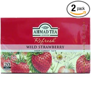 Ahmad Herbal Tea Bags, 20 Bags( Pack of 2) (Wild Strawberry)