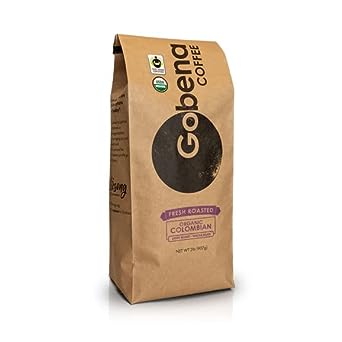 2lb Fair Trade Organic Certified Colombian Whole Bean Light Roast, 100% Arabica Specialty Coffee, Bulk Coffee