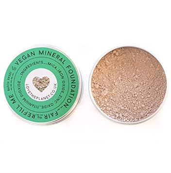 Love the Planet Vegan Mineral Foundation Shade Fair in Refillable Tin