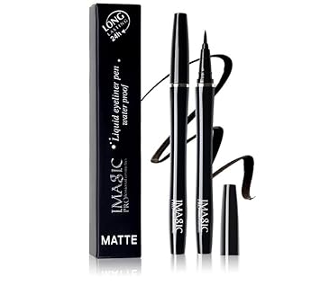 PAUL VALENCE IMAGIC Black Color Waterproof Long Lasting Liquid Eyeliner Pen Smooth Easy To Wear Quick Dry Eye liner Makeup Cosmetics