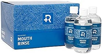 Recovery Aftercare Oral Piercing Aftercare Sea Salt Mouth Rinse - Alcohol Free Healing Solution Saline Mouthwash, 8 s, Case of 12