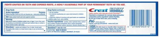 Crest uoride Anticavity Toothpaste, Prevents Cavities Before They Start, Regular Paste, 8.2  (Pack of 5)