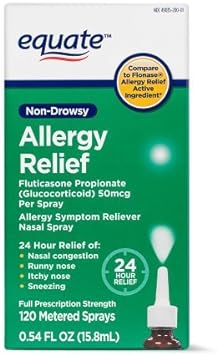 Equate Non-Drowsy Allergy Relief Nasal Spray, 50 mcg, 0.54 O