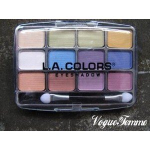 L.A. Colors Expressions, 12 Color Eyeshadow, BEP422 Glamorous, 0.49
