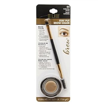 Milani Stay Put Brow Color, Medium Brown, 0.09