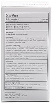 Oral Pain Relief, 0.75 Gram Packets (Box of 144)