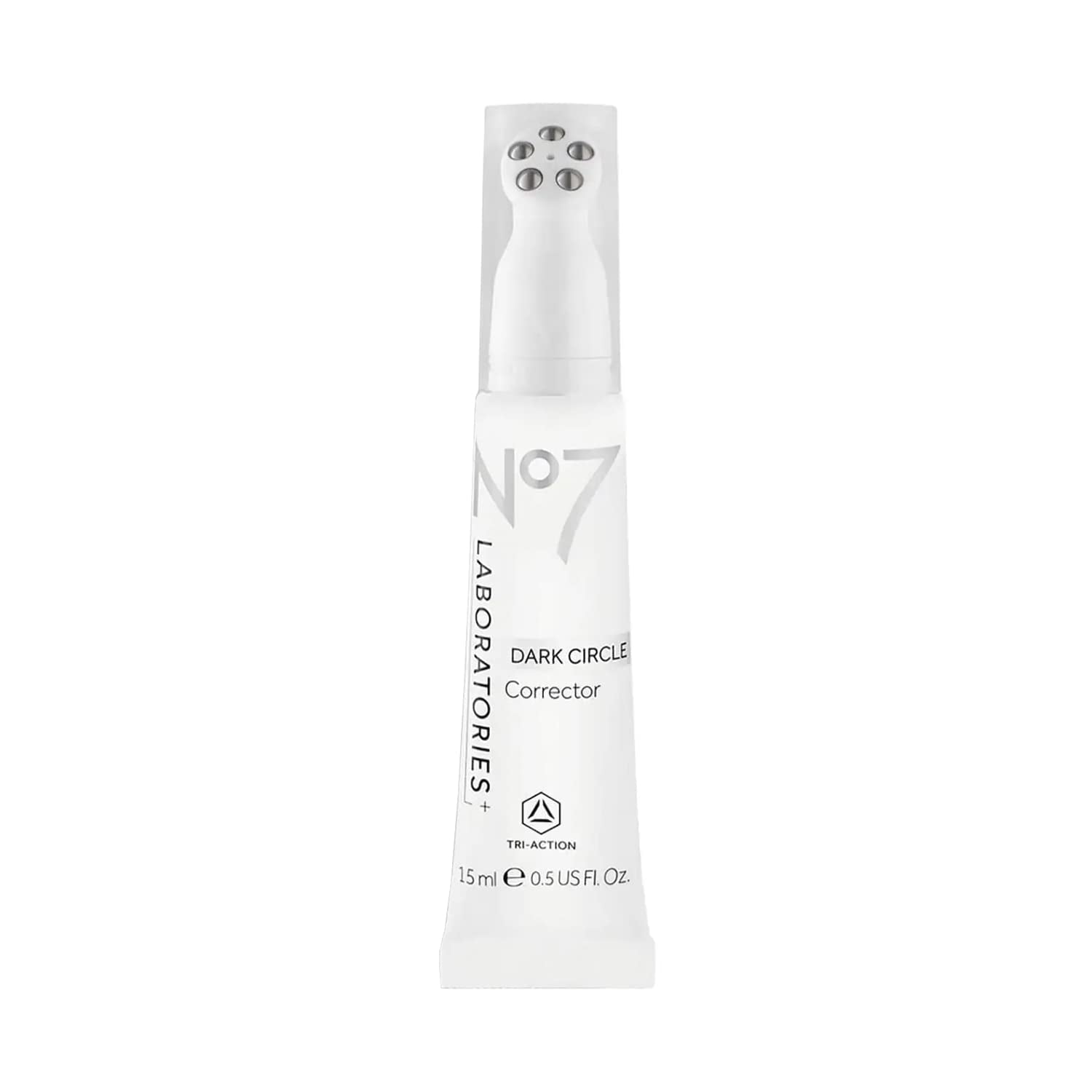 No7 Laboratories Dark Circle Corrector in Light/Medium - Dark Circles Reducer with Cooling Applicator to Reduce Puffy Eyes - Hyaluronic Acid to Plump & Smooth Under Eye Bags (0.5  )