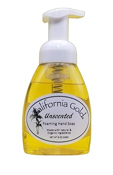 California Gold Artisan Soaps Unscented Foaming Hand Soap 1-8 Bottle