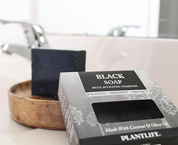 Esupli.com  Plantlife Black Bar Soap - Moisturizing and Soot