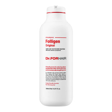 Dr.FORHAIR Folligen Original Anti-Thinning Biotin Shampoo (16.9 oz) Hair Regrowth & Thickening Anti Hair Loss & Thinning Increase Growth Volume Strength Treatment Root Enhancer (No Parabens, Silicone, Sulfates)