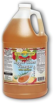 Dynamic Health Organic Raw Apple Cider Vinegar with Mother | Vegan, Gl